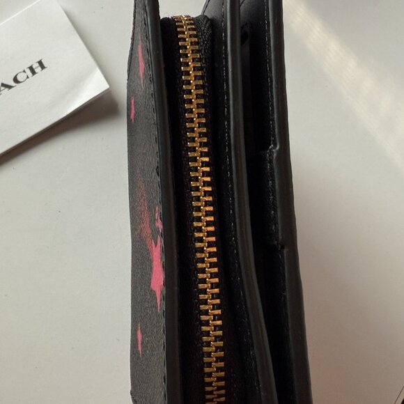 COACH // Snap Wallet With Disco Star Print - Picture 3 of 6